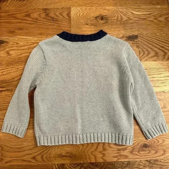 TKS Basics Toddler Baby Boy Knit Sweater with Airplane size 24 Months - Picture 3 of 5